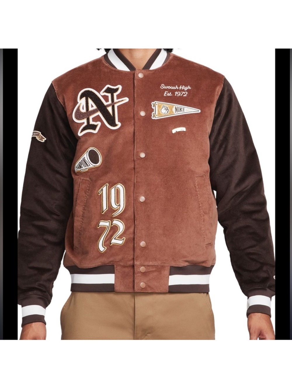 Nike Men's Brown Varsity Jacket